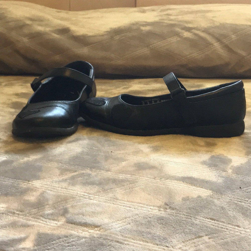 Black heart shoes.